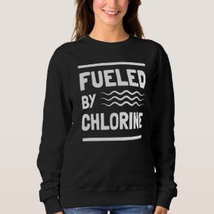 Schwimmer mit Chlorschwimmbecken Sweatshirt