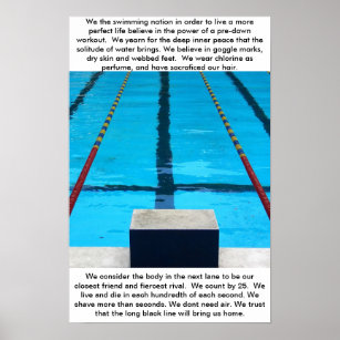 Schwimmer Poster