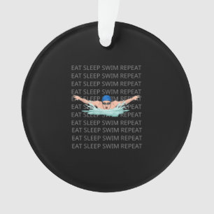 Schwimmer Schwimm Liebe Sonnenbader Junge Sport Ornament