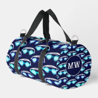 Schwimmer Schwimmbrille Muster Monogramm