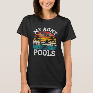 Schwimmer Schwimmen Retro Retro Tasse Piss in Pool T-Shirt
