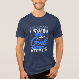 Schwimmer Schwimmen Schwimm Sport Geschenk Tri-Blend Shirt
