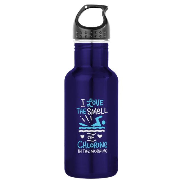 Schwimmer Schwimmen Sport Geschenk Edelstahlflasche (Vorderseite)