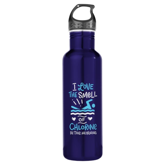 Schwimmer Schwimmen Sport Geschenk Edelstahlflasche (Vorderseite)