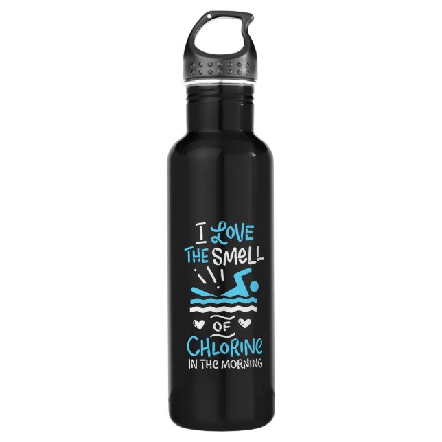 Schwimmer Schwimmen Sport Geschenk Edelstahlflasche (Vorderseite)