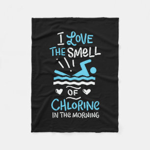 Schwimmer Schwimmen Sport Geschenk Fleecedecke