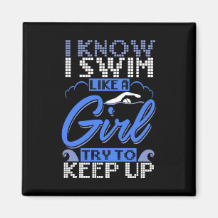 Schwimmer Schwimmen Sport Geschenk Magnet