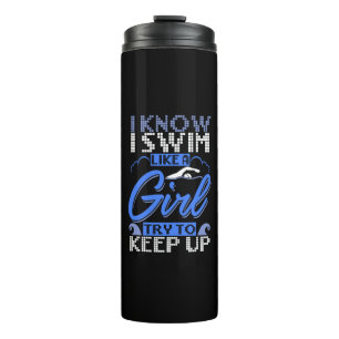Schwimmer Schwimmen Sport Geschenk Thermosbecher