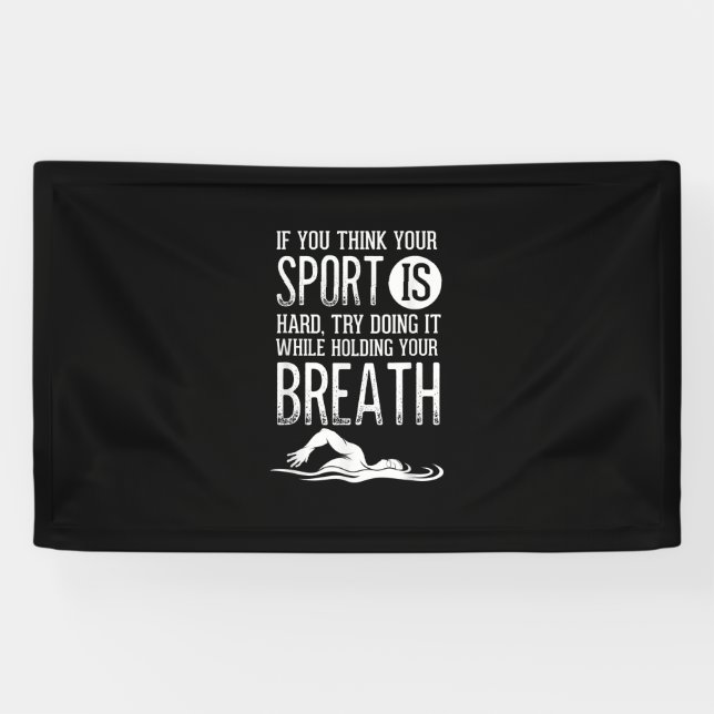 Schwimmer Schwimmer Sportübungen Banner (Horizontal)