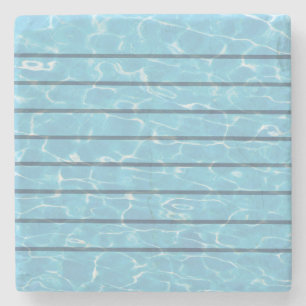 Schwimmer-Schwimmteam-Swimmingpool Steinuntersetzer