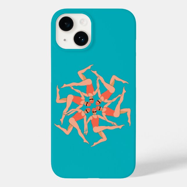 Schwimmer - Synchronschwimmen Case-Mate iPhone Hülle (Rückseite)