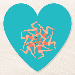 Schwimmer - Synchronschwimmen Untersetzer