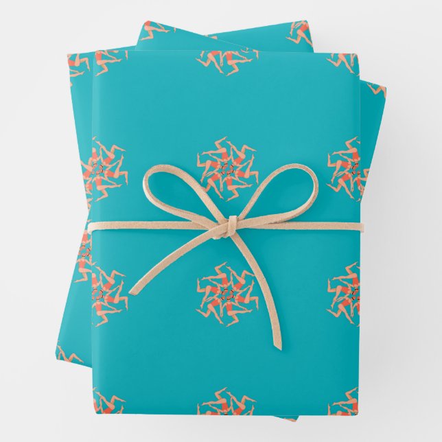 Schwimmer - Synchronschwimmkurographie Geschenkpapier Set (Beispiel)