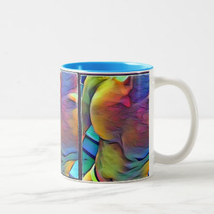 Schwimmer-Tasse Zweifarbige Tasse