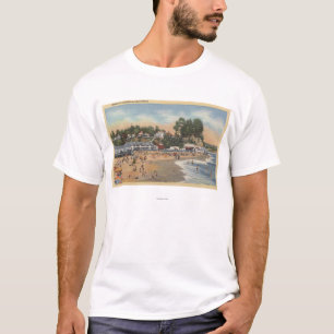 Schwimmer u. Sunbathers auf dem Strand T-Shirt