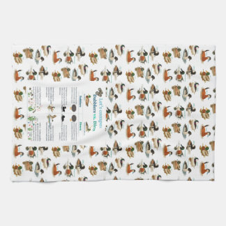 Schwimmer vs. Tauchenten Küchentuch mit Hintergrun