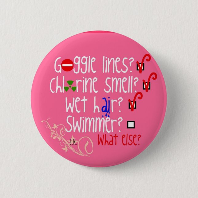 Schwimmer? Was sonst? Button (Vorderseite)