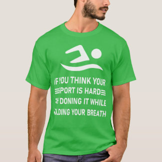 Schwimmer Wassersport Retro-Freund T-Shirt