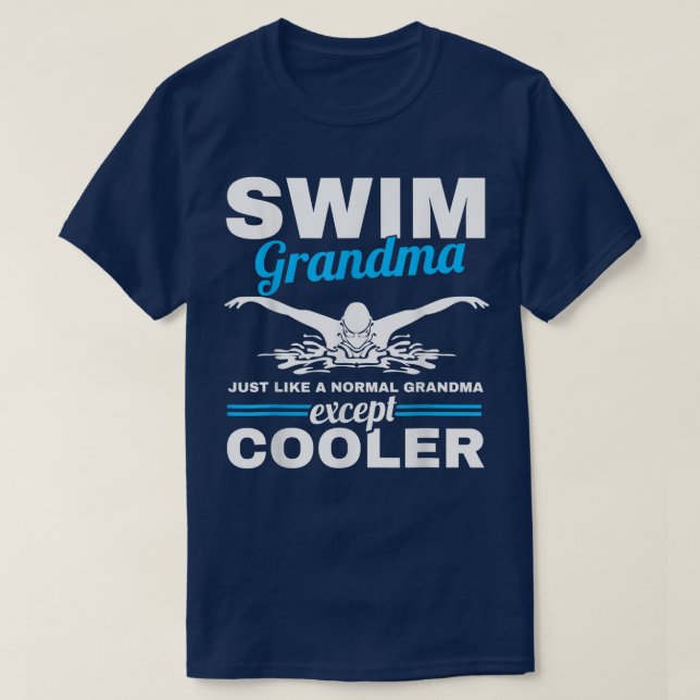 Schwimmerin Großmutter schwimmen Oma Schwimmen  T-Shirt (Design vorne)