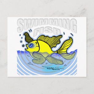 Schwimmfisch Postkarte