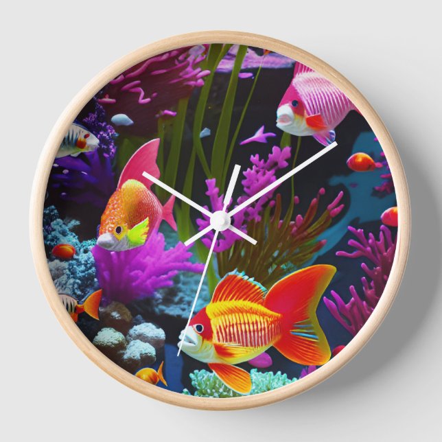 Schwimmfisch Uhr (Vorderseite)