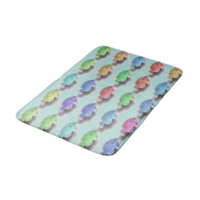 Schwimmfische Badematte (Schrägansicht)