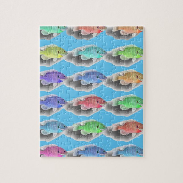 Schwimmfische Puzzle (Vertikal)