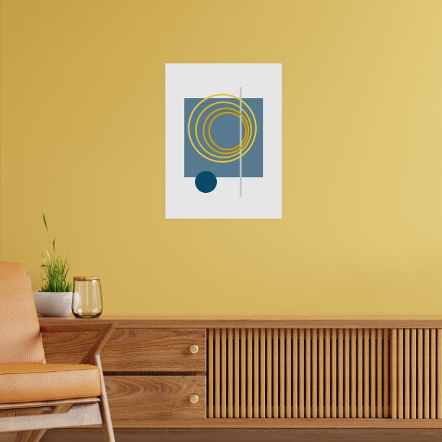 Schwimmkreis 5 Abstrakte Kunst Poster (Wohnzimmer 2)