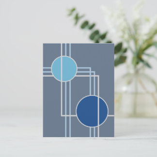 Schwimmkreise 9 Abstrakte Gestaltung Postkarte