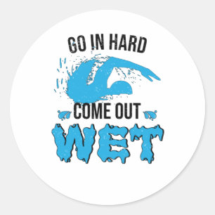 Schwimmlehrer Schwimmer Schwimmer Wasserklub Runder Aufkleber