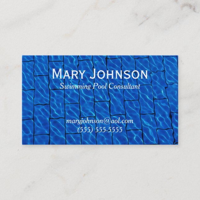 Schwimmlehrer Schwimmlehrer Schwimmlehrer Schwimml Visitenkarte (Vorderseite)