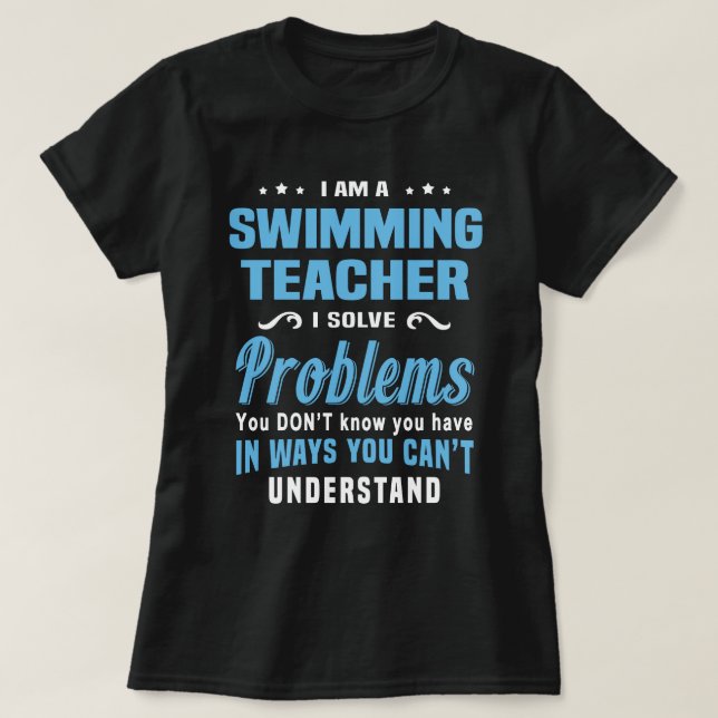 Schwimmlehrer T-Shirt (Design vorne)