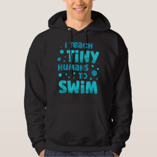 Schwimmlehrerin ich winzige Menschen beim Schwimme Hoodie