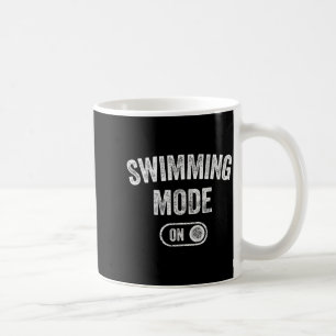 Schwimmmodus Ein Lustiges Schwimmergeschenk Tauche Kaffeetasse