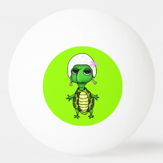 Schwimmschildkröte Tischtennisball