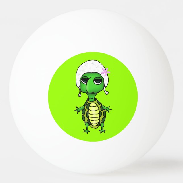 Schwimmschildkröte Tischtennisball (Vorderseite)