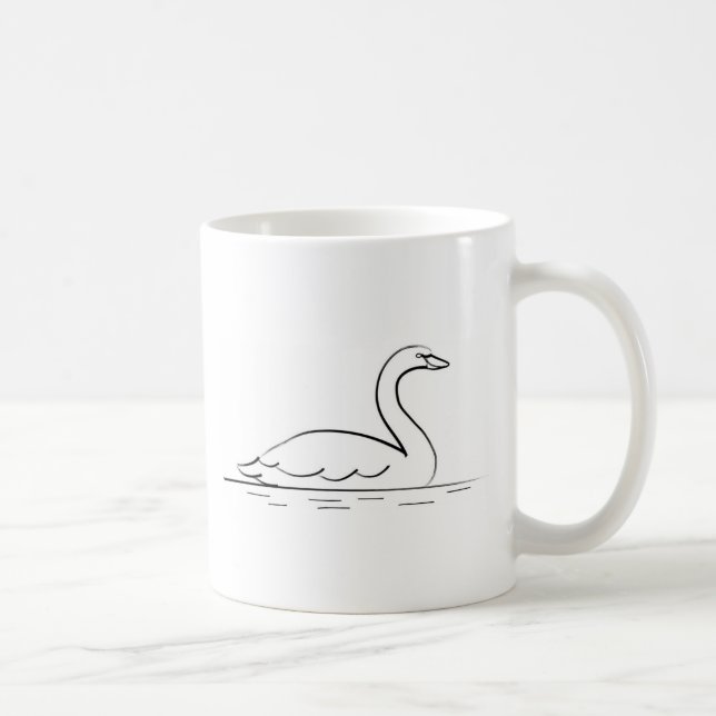 Schwimmschwan Tasse (Rechts)
