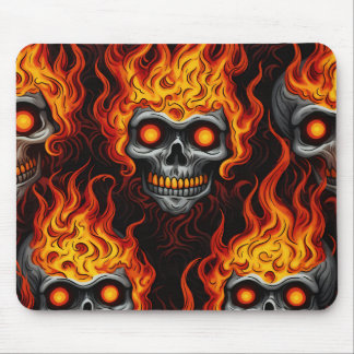 Schwimmskull Design gotische Tätowierung Rock and  Mousepad
