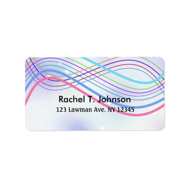 Schwimmstreifen Adressaufkleber (Vorne)