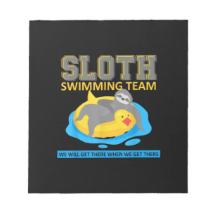 Schwimmteam Swim Team Funny Gift Notizblock