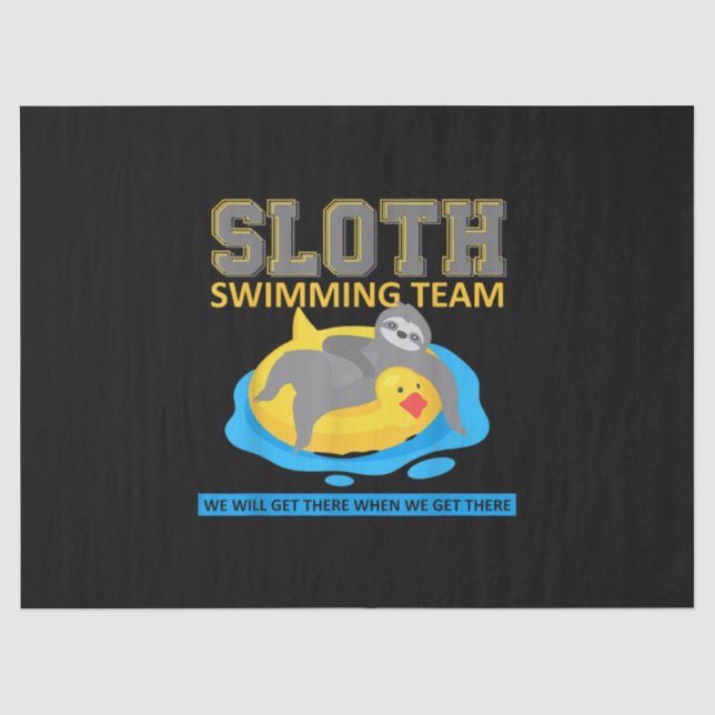 Schwimmteam Swim Team Funny Gift Seidenpapier (Vorderseite)