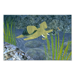 Schwimmturphant Fotodruck