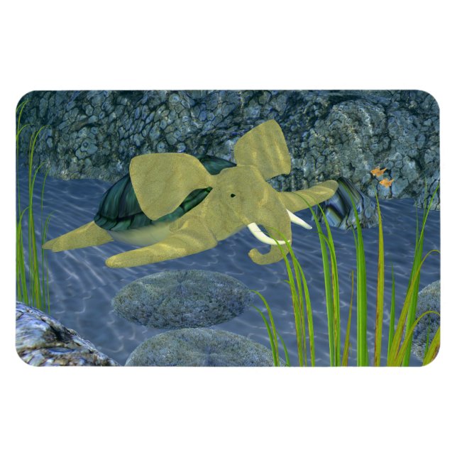 Schwimmturphant Magnet (Horizontal)