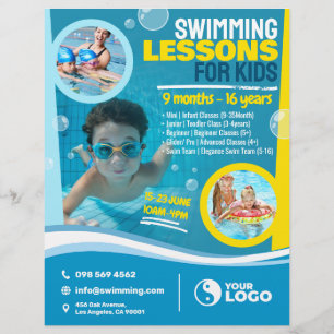 Schwimmunterricht für Kinder Flyer