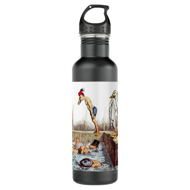 Schwimmunterricht Trinkflasche (Vorderseite)