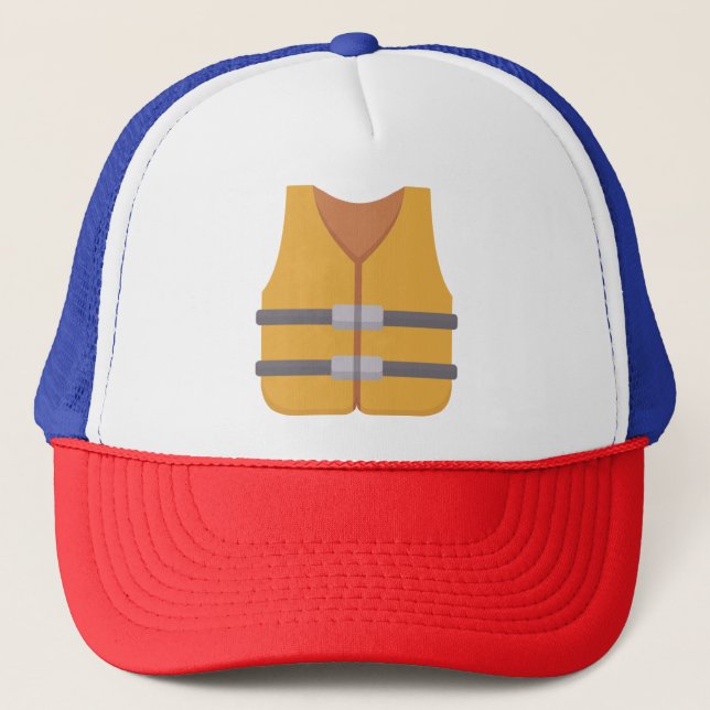 Schwimmweste Truckerkappe (Vorderseite)