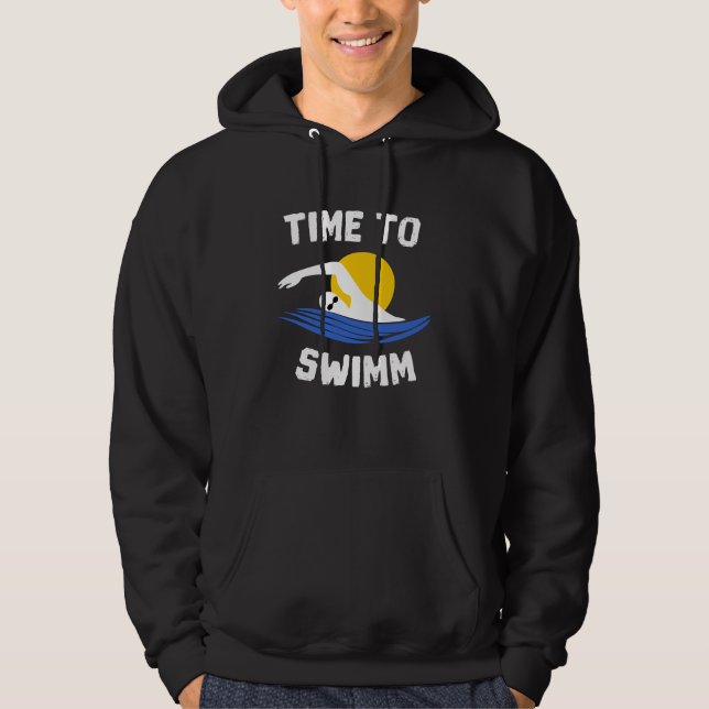 Schwimmzeit Hoodie (Vorderseite)