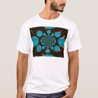 Schwindeldarstellung von Cyan Lights Kaleidoskop