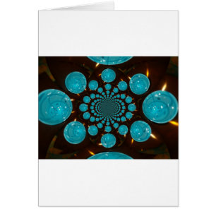 Schwindelnde Anzeige von Cyan Lights Kaleidoskop A