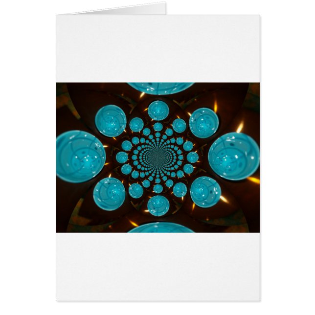 Schwindelnde Anzeige von Cyan Lights Kaleidoskop A (Vorne)